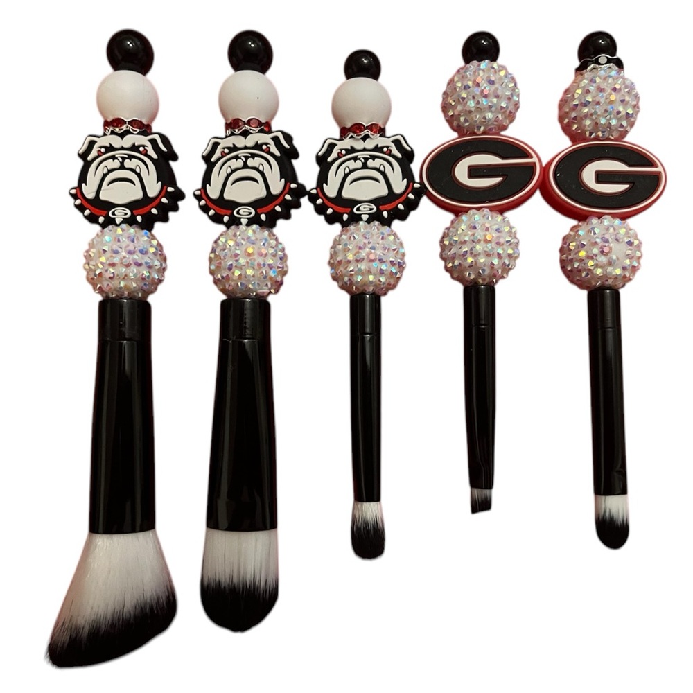 Bulldog Design Makeup Brush Set